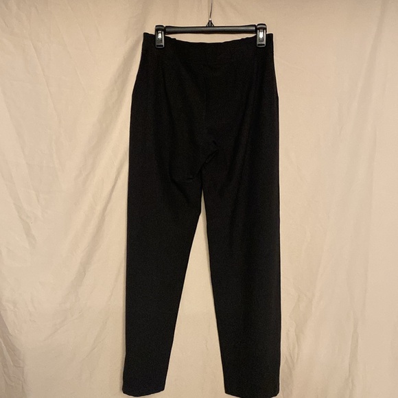 Eileen Fisher Wide Leg Crepe Stretch Pants, Size S Color Charcoal - Picture 3 of 6
